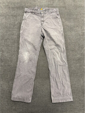 Carhartt Relaxed Fit Gray Work Pants Size 34x32